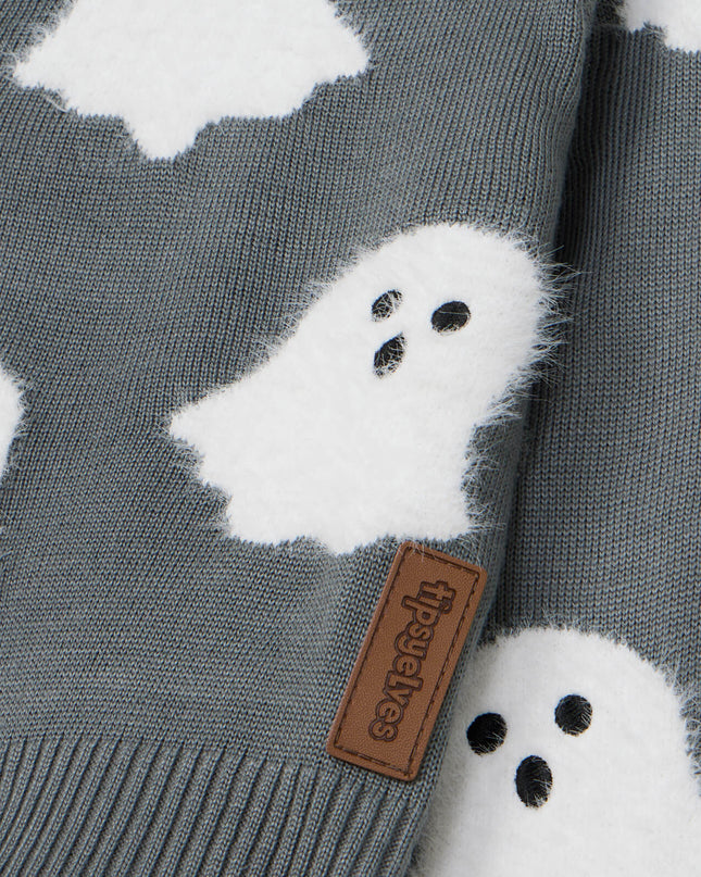 Women's Ghostly Glam Halloween Cardigan Sweater