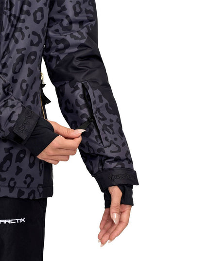 Women's Midnight Leopard Snow Jacket