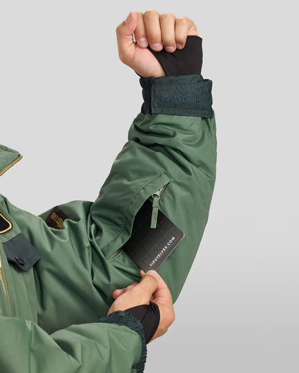 Men's Fighter Pilot Snow Suit and Helmet Cover