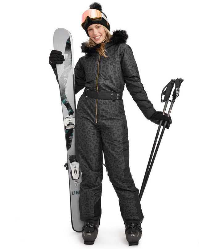 Women's Midnight Leopard Snow Suit