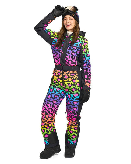 Women's 90's Leopard Ski Suit