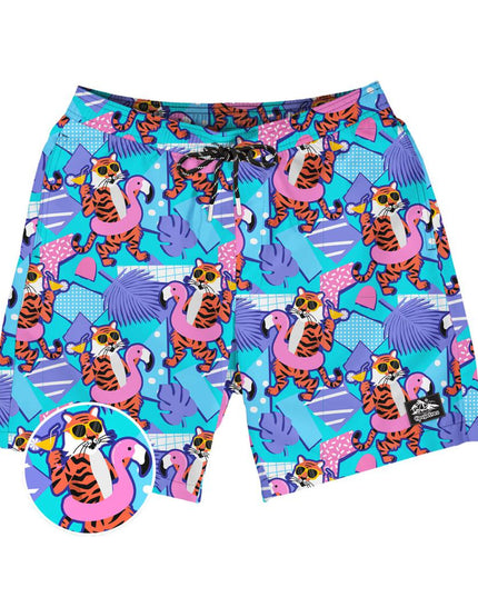 Cool Cats Stretch Swim Trunks - 7.5" Inseam