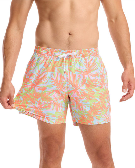 Leaf Luster Stretch Swim Trunks - 6" Inseam