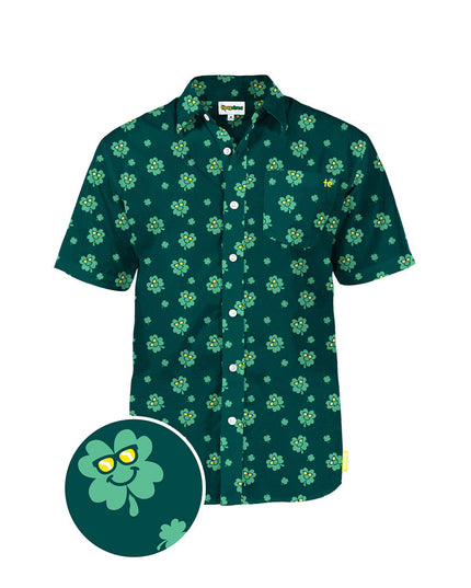 Men's Cool Clover Button Down Shirt
