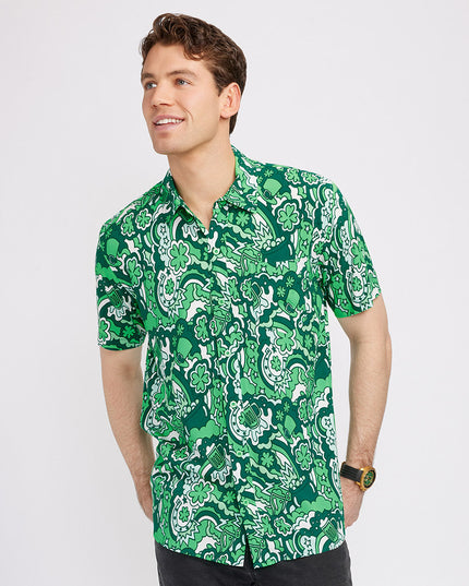 Men's Retro St. Paddy's Button Down Shirt