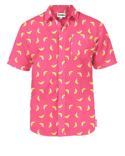 Men's Pink Banana Hawaiian Shirt