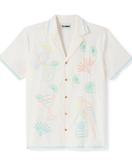 Men's Tequilin' Time Linen Cabana Shirt