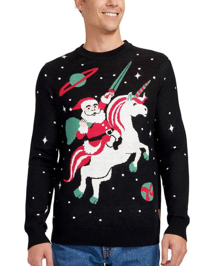Men's Santa Unicorn Ugly Christmas Sweater