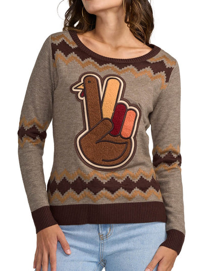 Women's Peace Turkey Sweater