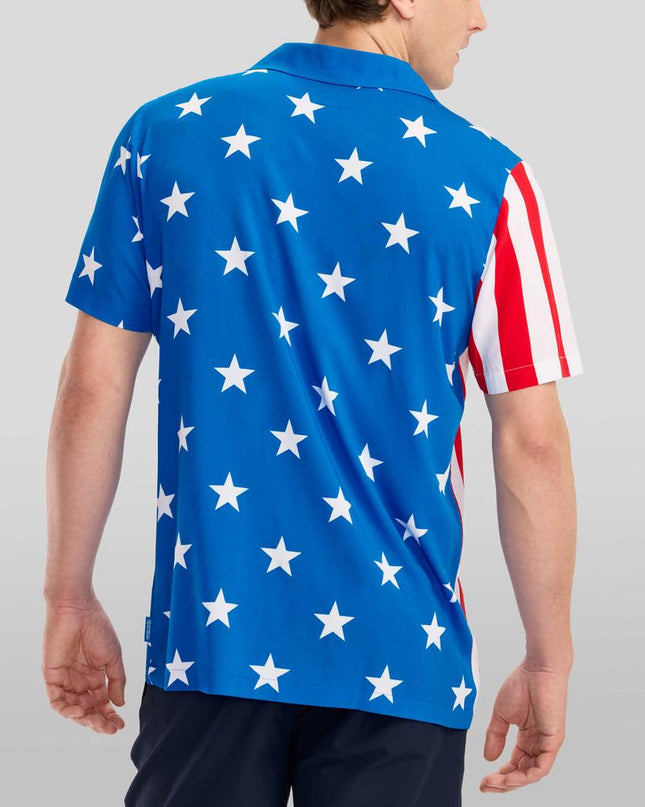 Men's Vertical Flag Cabana Shirt
