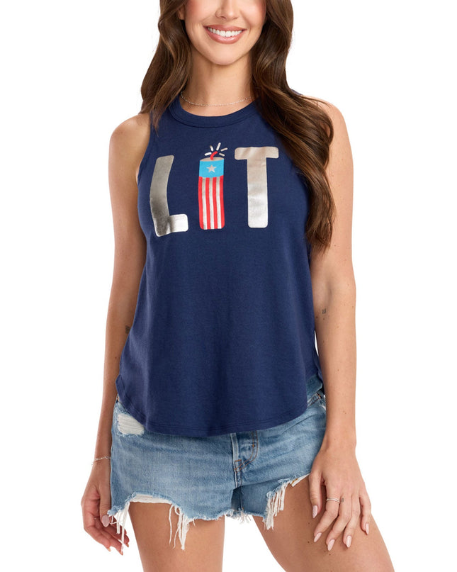 Women's Lit Foil Tank Top