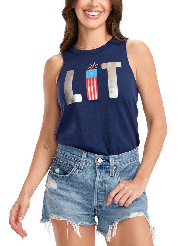 Women's Lit Foil Tank Top
