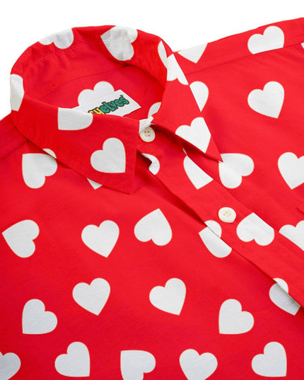 Men's Heartbeat Button Down Shirt