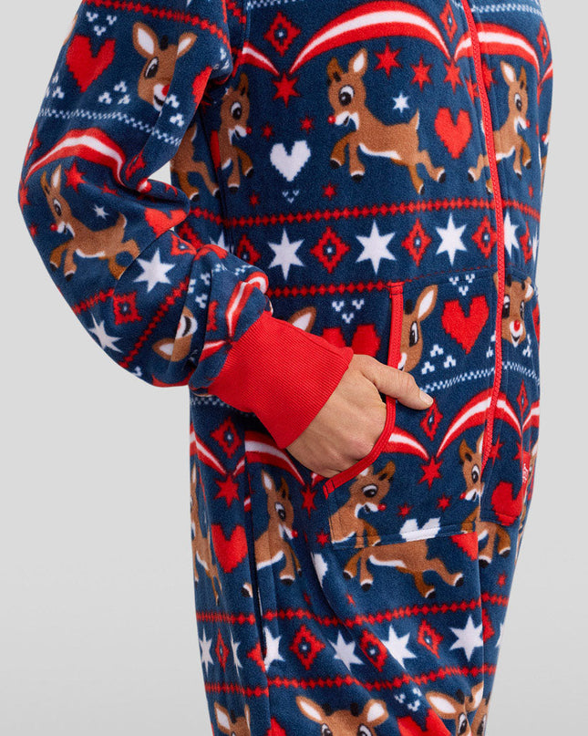 Women's Soaring Rudolph Christmas Jumpsuit