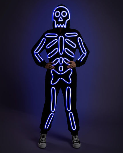 Women's Neon LED Skeleton Costume