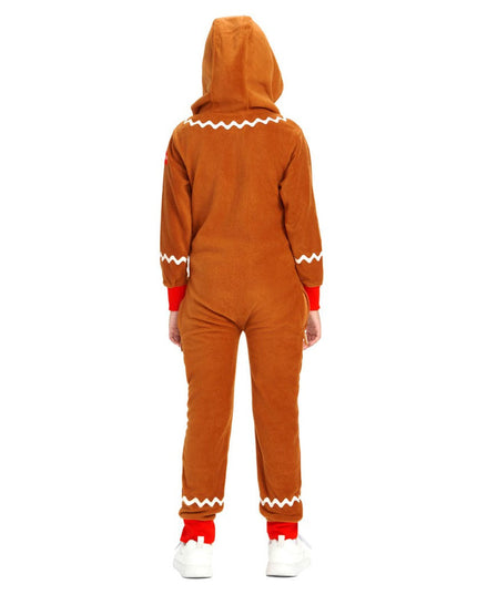 Girl's Gingerbread Jumpsuit