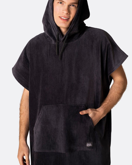 Poncho en serviette gris anthracite