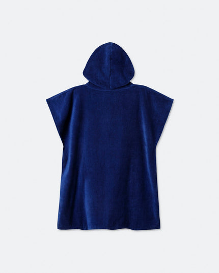 Poncho serviette marine pour enfants