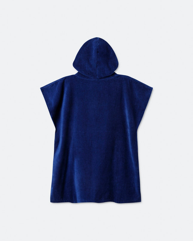 Poncho serviette marine pour enfants
