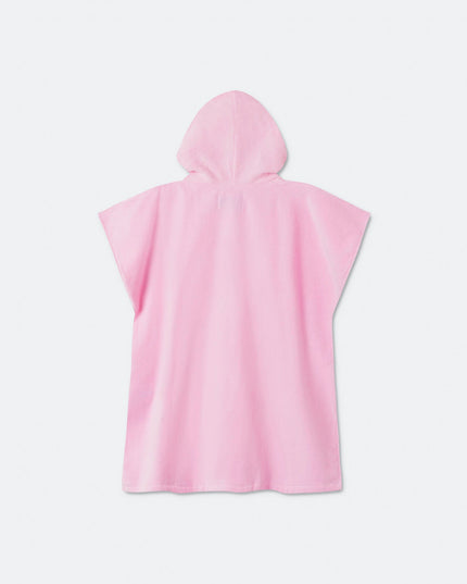 Poncho serviette rose bonbon pour enfants