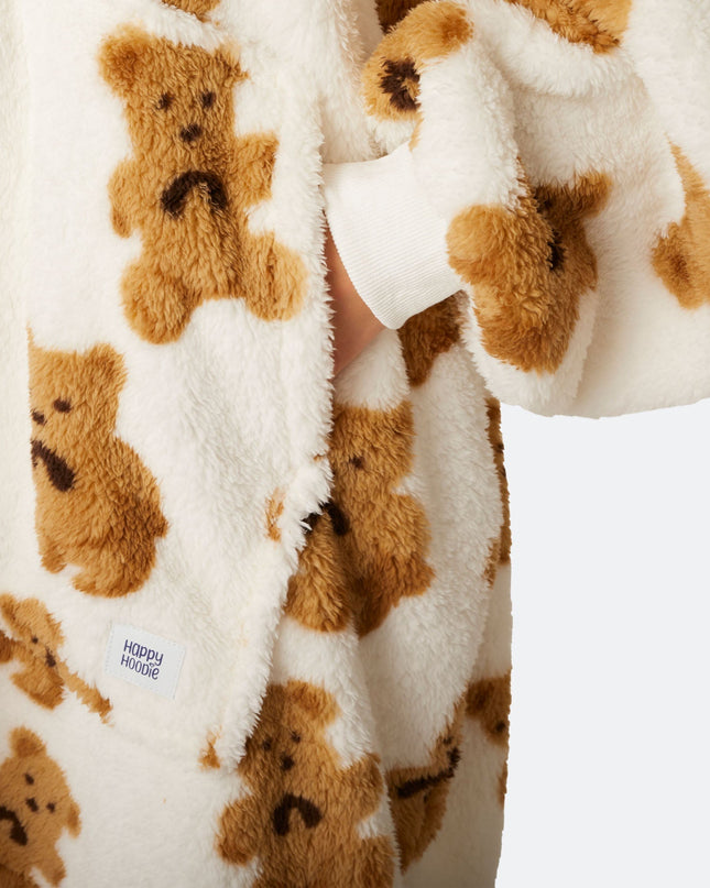 Sweat à capuche Teddy Lights HappyHoodie pour adultes - Vêtements d'intérieur confortables