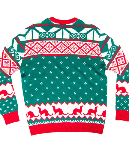 Pull de Noël moche The Big Lebowski Dude Abide Bowling