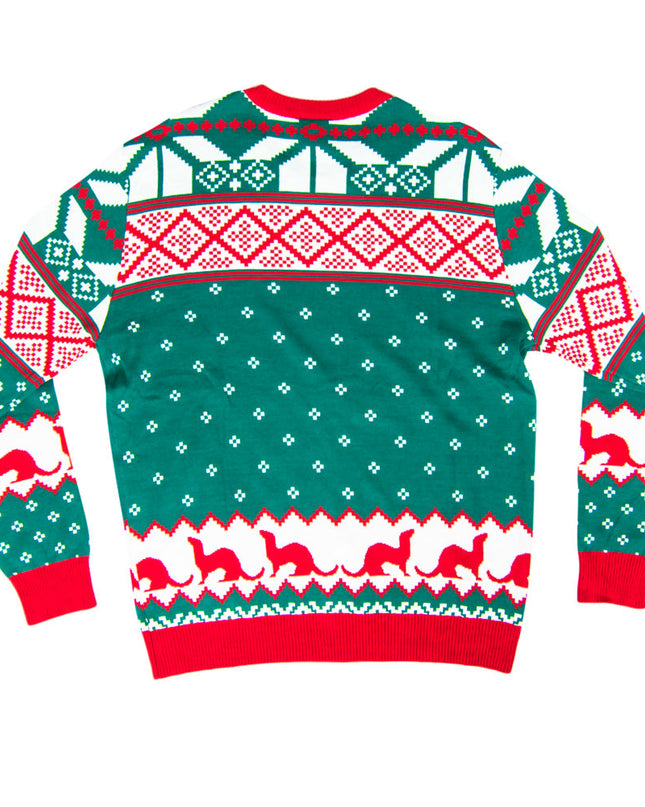 Pull de Noël moche The Big Lebowski Dude Abide Bowling