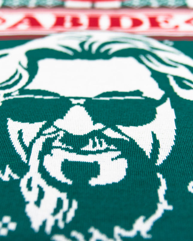 Pull de Noël moche The Big Lebowski Dude Abide Bowling