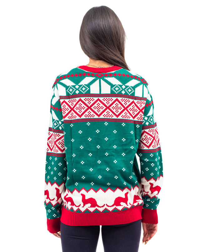 Pull de Noël moche The Big Lebowski Dude Abide Bowling