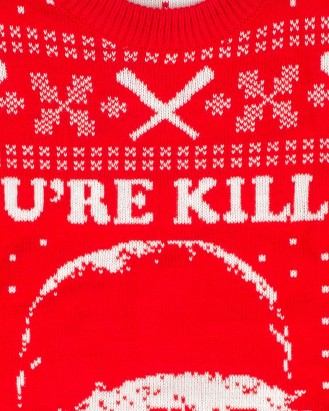 Le pull de Noël rouge de Smalls, The Sandlot, « Tu me tues ».