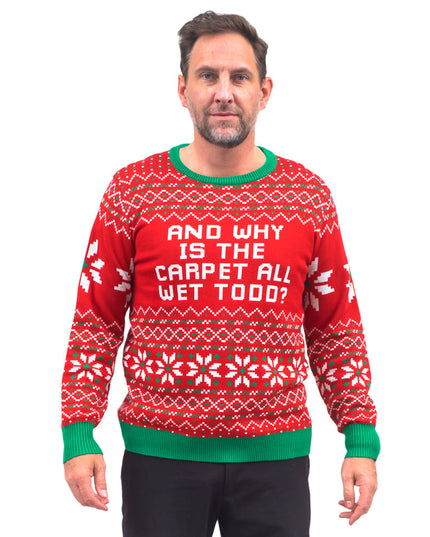 Todd et Margo Tapis Pull de Noël moche tricoté mouillé