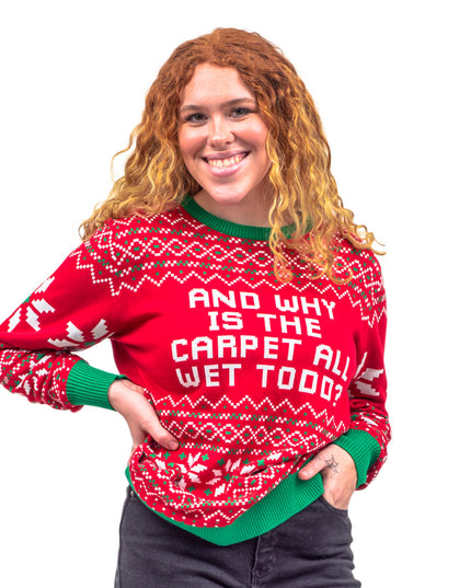 Todd et Margo Tapis Pull de Noël moche tricoté mouillé