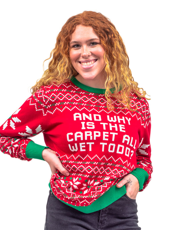 Todd et Margo Tapis Pull de Noël moche tricoté mouillé