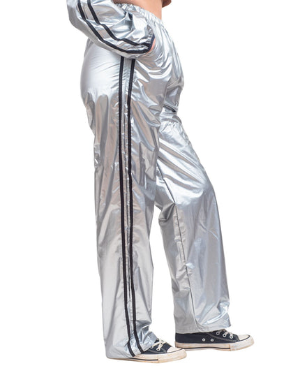 Ensemble haut et pantalon de sport argenté brillant Todd &amp; Margo