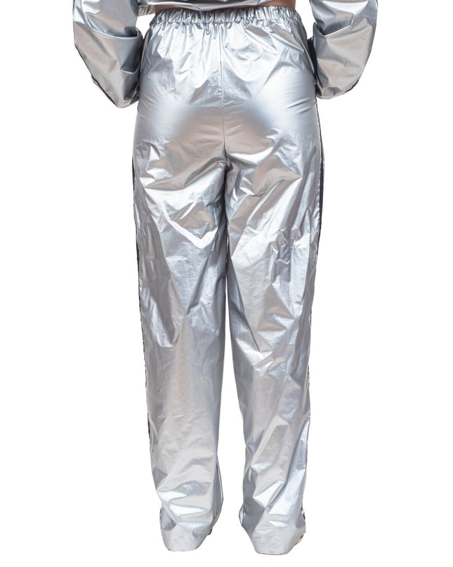 Ensemble haut et pantalon de sport argenté brillant Todd &amp; Margo