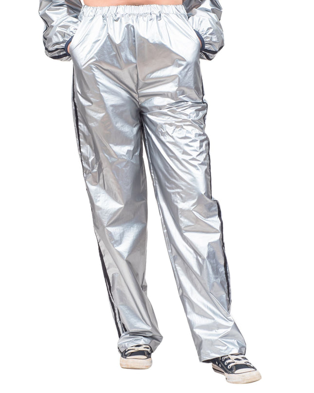 Ensemble haut et pantalon de sport argenté brillant Todd &amp; Margo