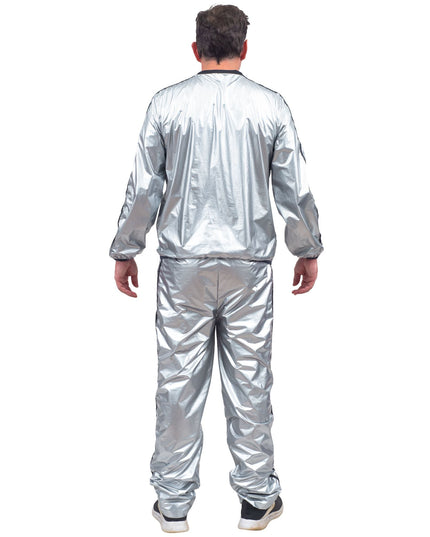 Ensemble haut et pantalon de sport argenté brillant Todd &amp; Margo