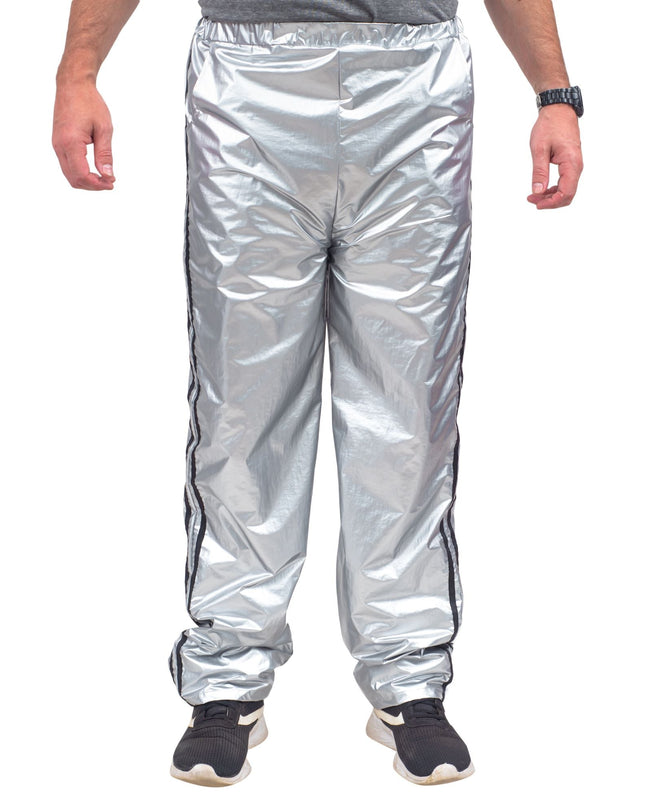 Ensemble haut et pantalon de sport argenté brillant Todd &amp; Margo