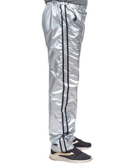 Ensemble haut et pantalon de sport argenté brillant Todd &amp; Margo