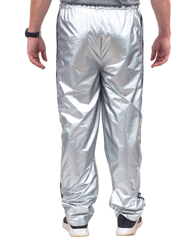 Ensemble haut et pantalon de sport argenté brillant Todd &amp; Margo