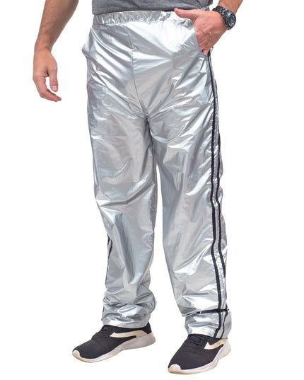 Ensemble haut et pantalon de sport argenté brillant Todd &amp; Margo