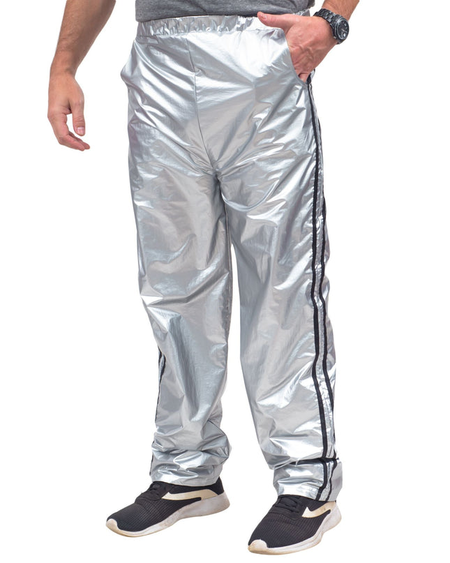 Ensemble haut et pantalon de sport argenté brillant Todd &amp; Margo