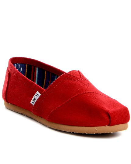 Pantoufles rouges TOMS Classic -