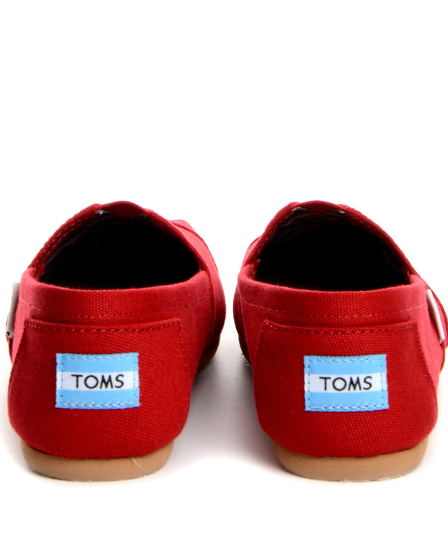 Pantoufles rouges TOMS Classic -