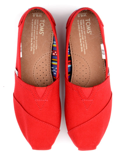 Pantoufles rouges TOMS Classic -