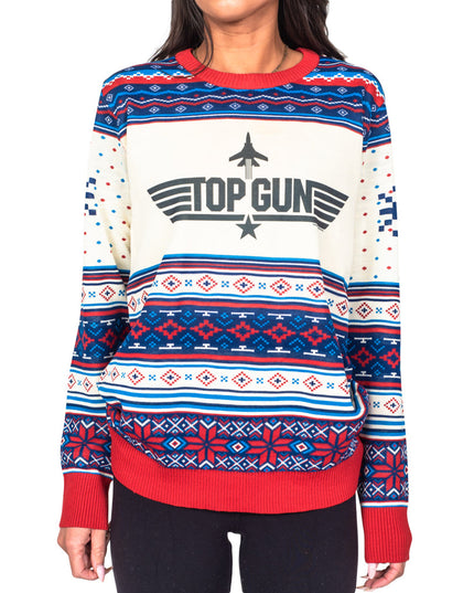 Pull de Noël moche Top Gun