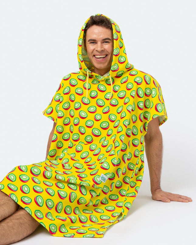 Poncho serviette kiwi tropical