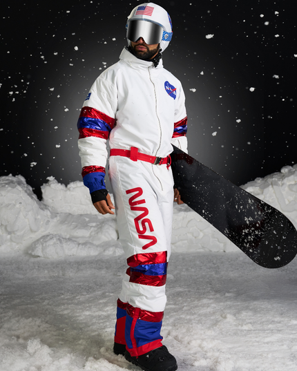 Men's Space Racer Snow Suit and Helmet Cover