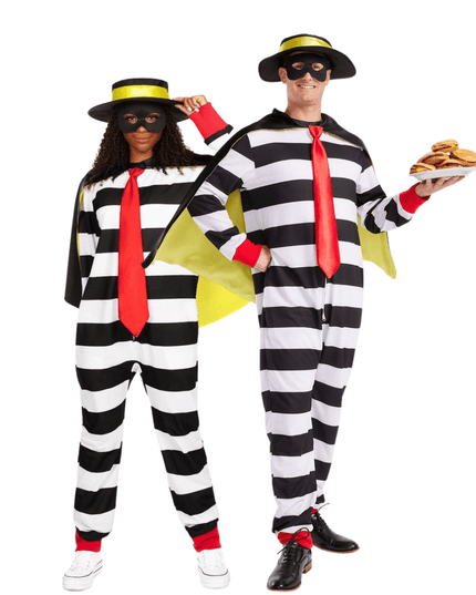 Matching Hamburger Thief Couples Costumes