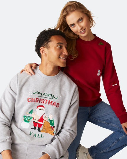 Sweat-shirt de Noël pour homme « Joyeux Noël à tous »